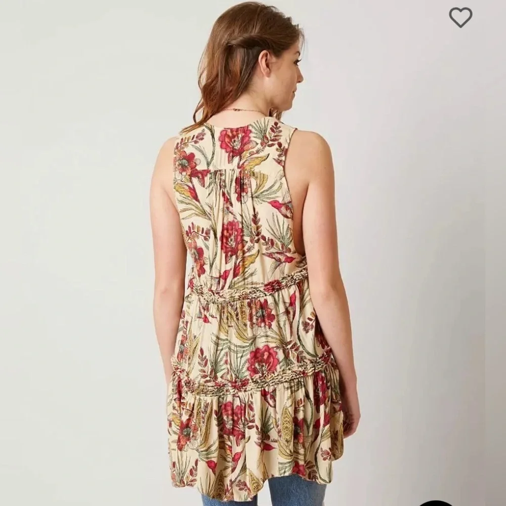 Free People Haze Tank Top with Hummingbirds size small